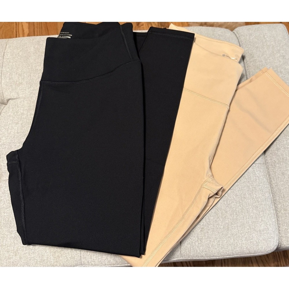 NEW Zonoss Women's 2‎ Pack Fleece Lined Winter Workout Yoga Pants Size M